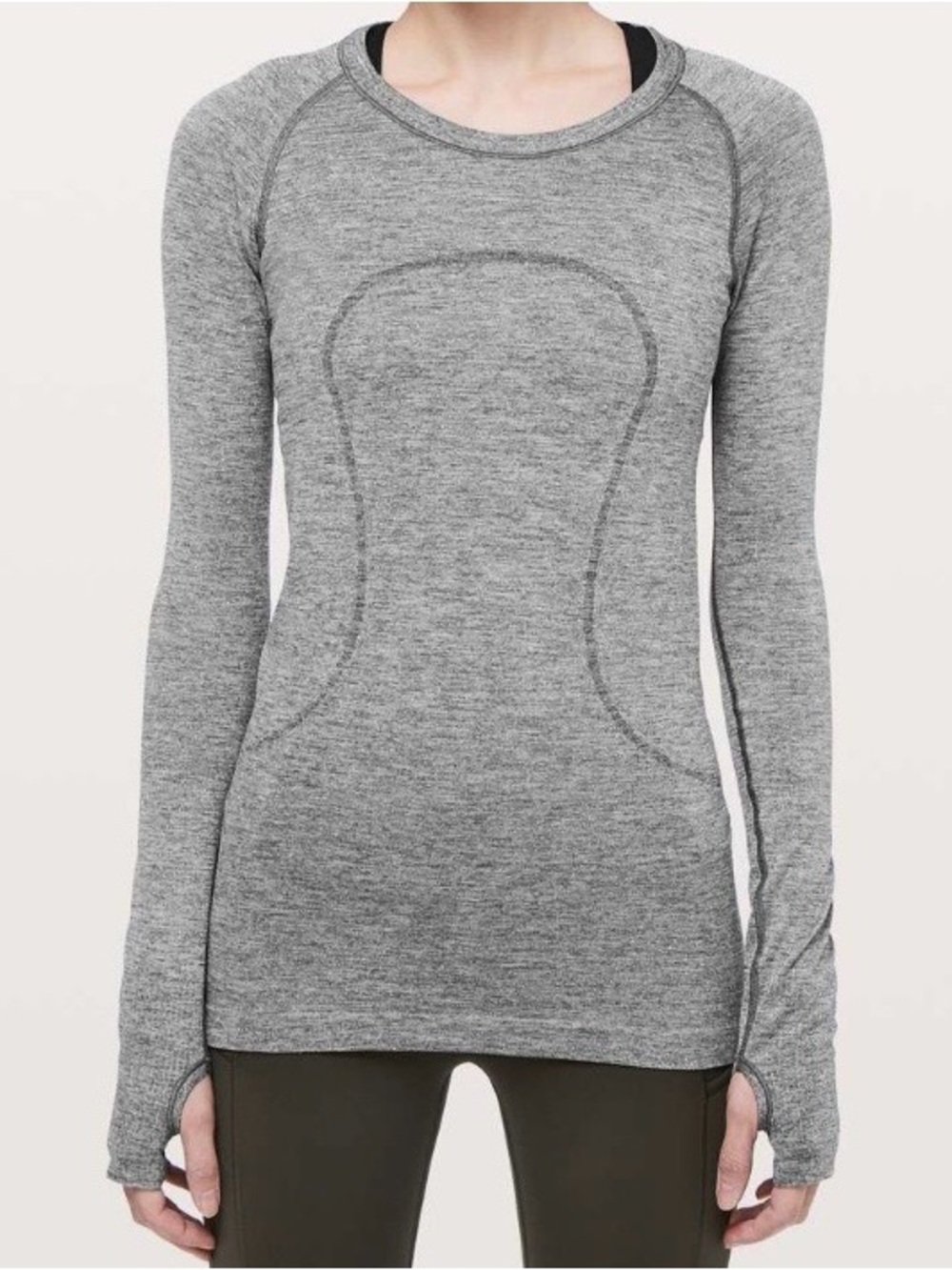 LuLuLemon Run Swiftly Tech Long Sleeve Sparkle Top Gym Athleisure Women 6 EUC